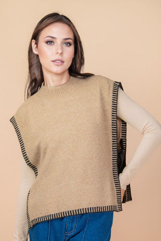 Lauren Sweater Top in Mocha