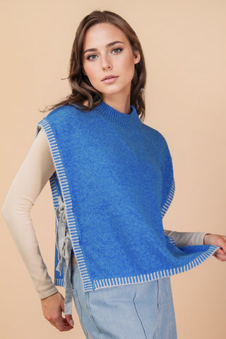 Lauren Sweater Top in Blue