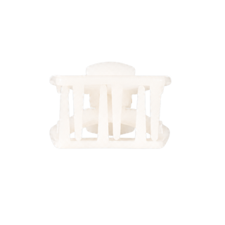 Open Petite Claw Clip in Coconut White