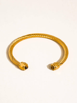 Vail Bangle in Brown Gold