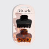 Puffy Hair Clip Black & Tort Set // Kitsch