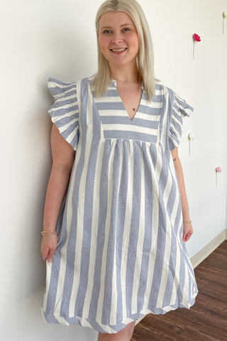 Right Place Dress in Blue +