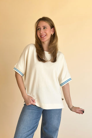 Mallory Top in Ivory