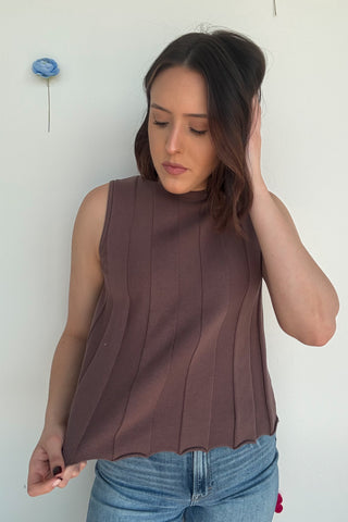 Anahi Top in Mocha