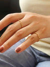 Rachel 18K Gold Plated Thin Braided Ring