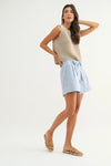 Uptown Girl Sweater Top In Stone