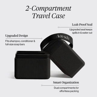 Compartment Travel Case in Black // Kitsch