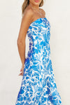 Afterglow Strapless Bias Cut Maxi Dress