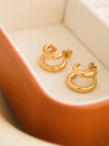 Maddison Double C Hoop Earring - 18K Gold Plated