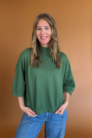 Simply Perfect Too Top in Olive