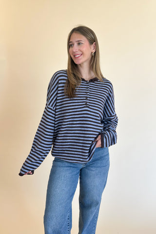 Henley Sweater Top