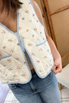 All The Flowers Quilted Vest