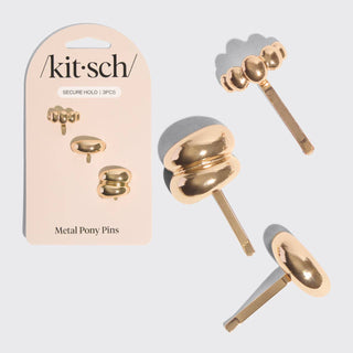 Gold Metal Pony Pins Set // Kitsch