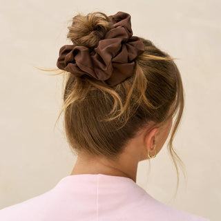 Black & Chocolate Oversized Scrunchies // Kitsch