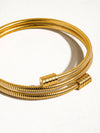 Arnell 18K Gold Plated Snake Gold Chain Bracelet