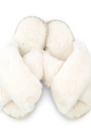 Plush Slippers in White