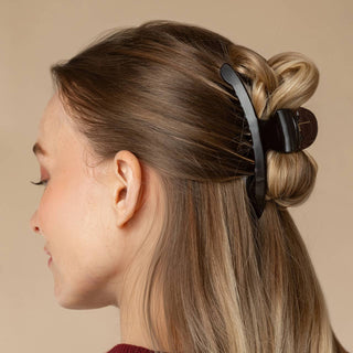 Large Arched Clip in Black