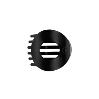 Flat Circle Medium Hair Clip in Black