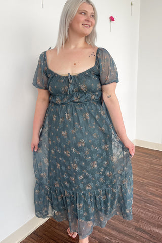 Fall Floral Dress