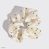 Kitsch & Mickey and Minnie Recycled Fabric Scrunchie - Cream