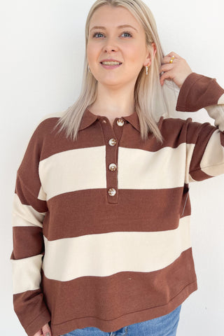 Latte Polo Sweatshirt