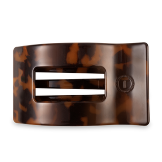 Flat Rectangle Large Hair Clip in Tortoise