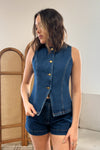 Lorie Denim Top