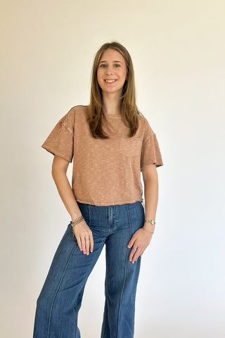 Meghan Top in Apricot