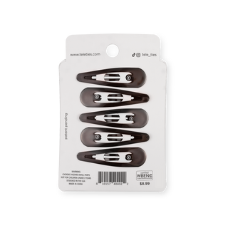 Snap Clips in Brown