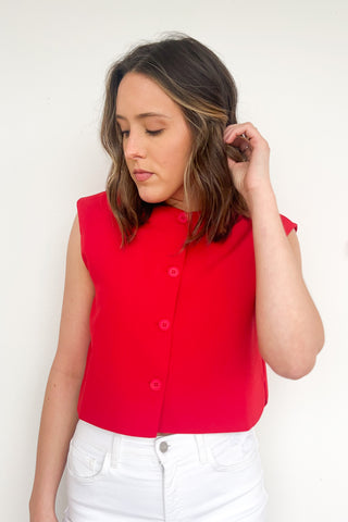 Mandi Top in Red