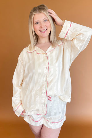Pretty in Cream Pajama Set +