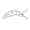Square Flat Hair Clip | Large | Coconut White
