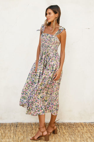 Morning Glory Midi Dress rt