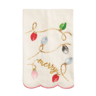 Lights Xmas Sequin Towel