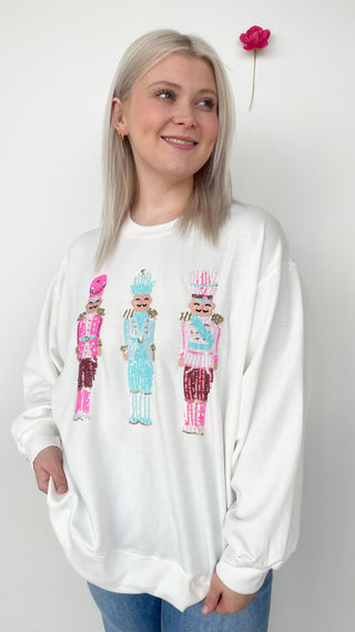 Three Nutcracker Sparkle Sweatshirt