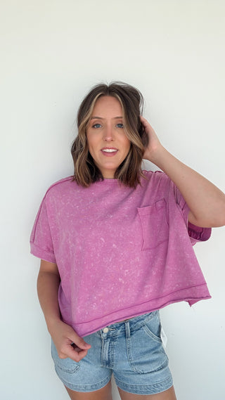 Along Side Top in Orchid