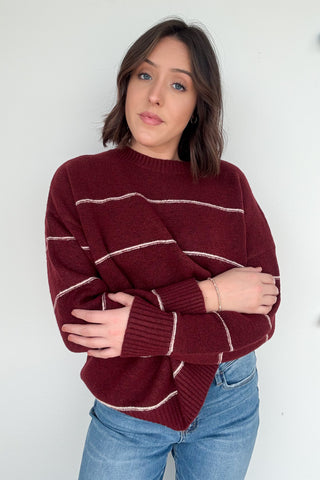 Paloma Sweater in Burgundy