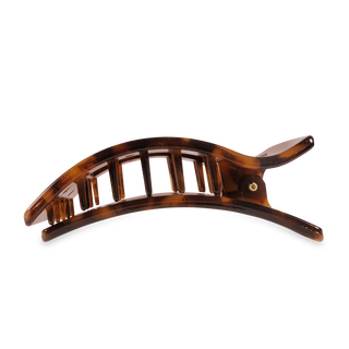 Flat Rectangle Large Hair Clip in Tortoise