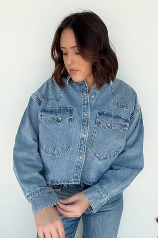Rafi Denim Top // Steve Madden