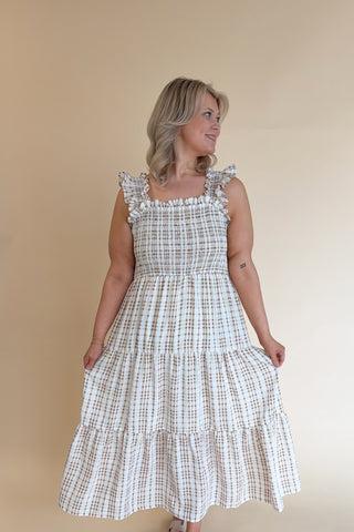 Danna Dress in Taupe +