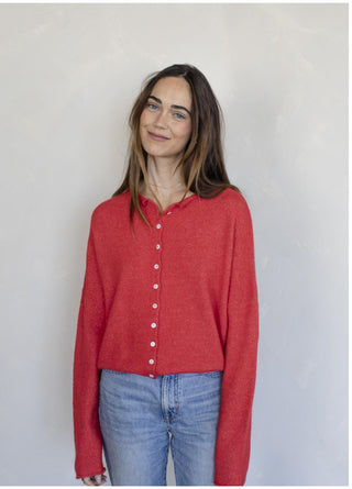 In The Works Cardigan in Red