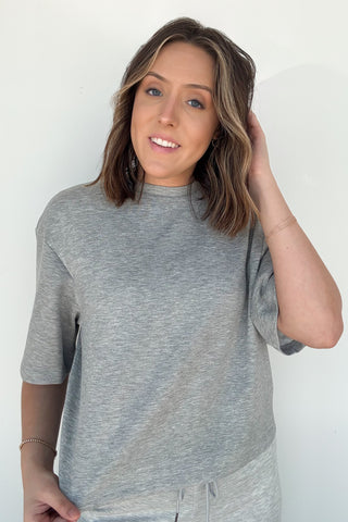 Scuba Everyday Top In Heather Grey