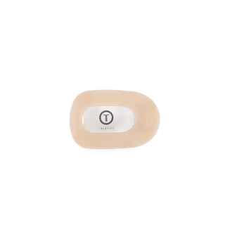 Flat Round Tiny Hair Clip in Almond Beige