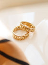 Billie 18K Gold Plated Braided Chain Ring