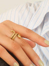 Lamia Gold Non-Tarnish Serpent Ring