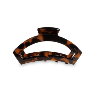 Open Small Hair Clip in Tortoise