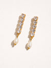 Anton Pearl Drop Earring - 18K Gold Plated