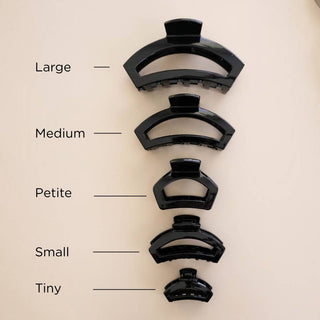 Open Petite Hair Clip in Black