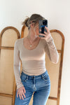 Silvia Top in Taupe