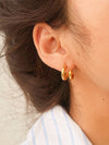 Maddison Double C Hoop Earring - 18K Gold Plated